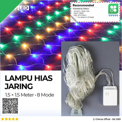 TaffLED Lampu Hias Jaring String Lights Decoration EU Plug EK 04