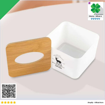 TaffHOME Kotak Tisu Kayu Multifungsi Wooden Tissue Box ZJ003