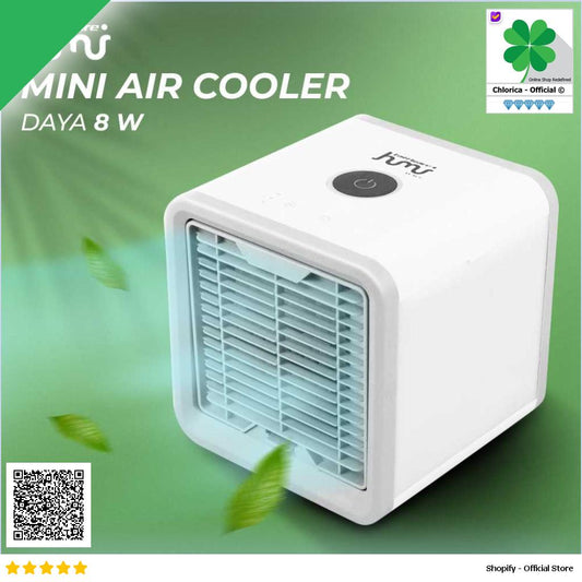 Taffware HUMI Air Cooler Mini Fan AC LED Kipas Penyejuk Ruangan 550ml AA MC4