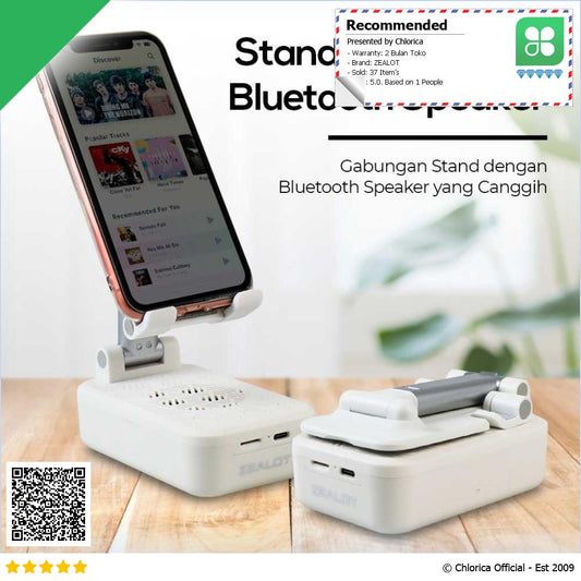 ZEALOT Stand Handphone Holder Bluetooth Speaker Z7