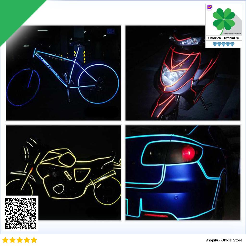 DUUTI Stiker Sepeda Reflective Tape Adhesive MTB Bike 800 x 1 cm MT800