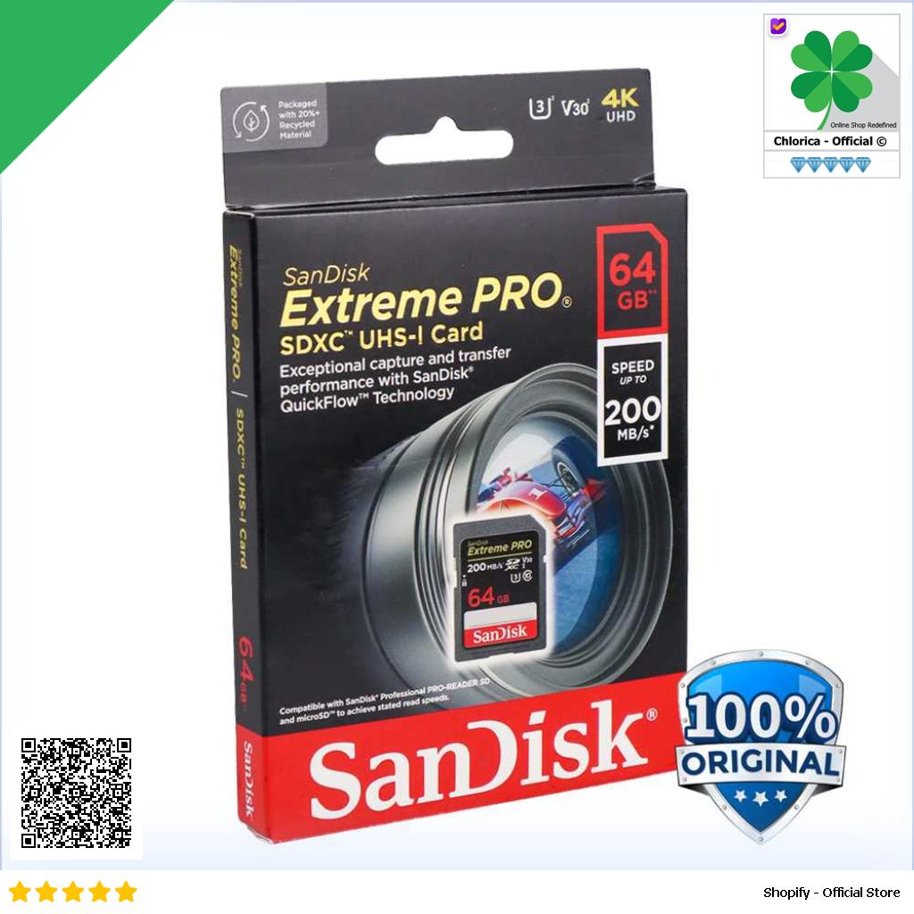 SanDisk Extreme PRO SDXC HC UHS I Card U3 V30 100MB s 200MB s