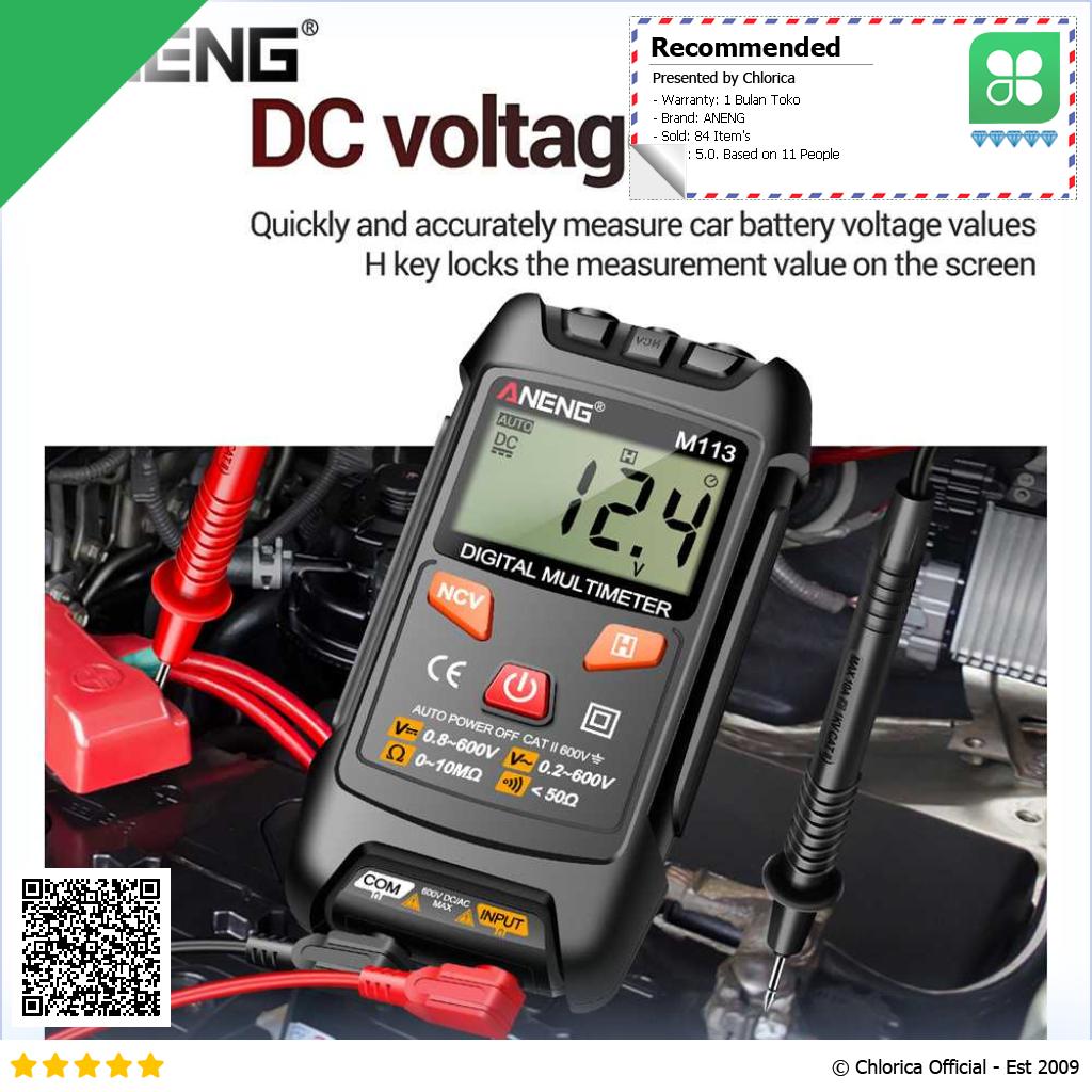 ANENG Digital Multimeter Portable NCV Non Contact 1999 Count 600V M113