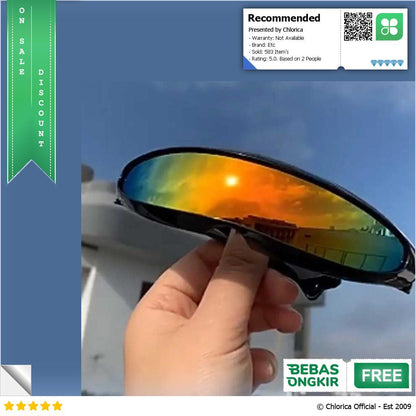 TRAFA Kacamata Pria Futuristic Sunglasses Anti Reflective UV400 TF267