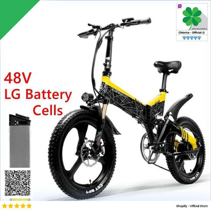 Lankeleisi Sepeda Listrik Lipat Folding Bike Smart Deluxe 48V 10.4Ah G650