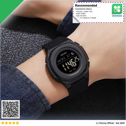 SKMEI Jam Tangan Pria Digital Sport Watch Alarm EL Light Waterproof 2023