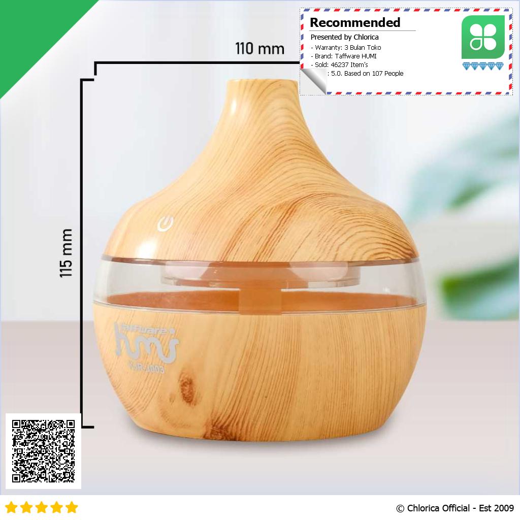 Taffware HUMI Air Humidifier Ultrasonic Aromatherapy Diffuser 300ml KJR J003