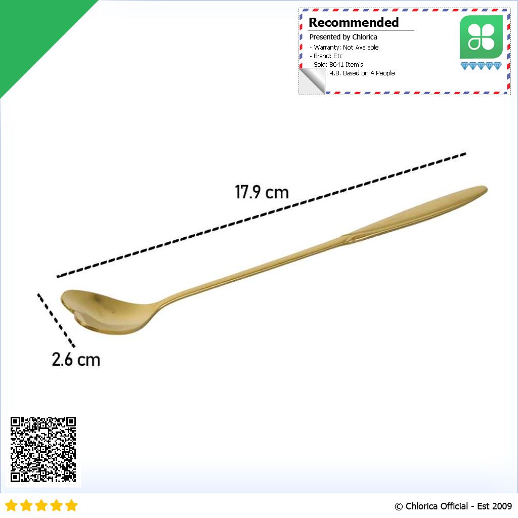 BLEXPRET Sendok Teh Gagang Panjang Long Tea Spoon Stainless Steel TC49