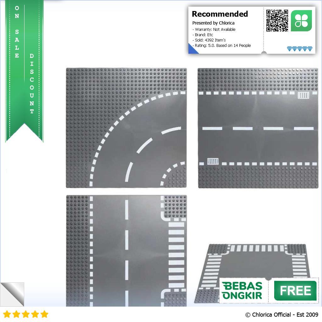 KACUU Base Plate Jalan Raya LEGO Building Blocks Road 25.6x25.6cm KA EN 213