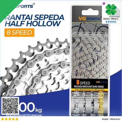 VG Sports Rantai Sepeda Bicycle Chain Half Hollow VGS