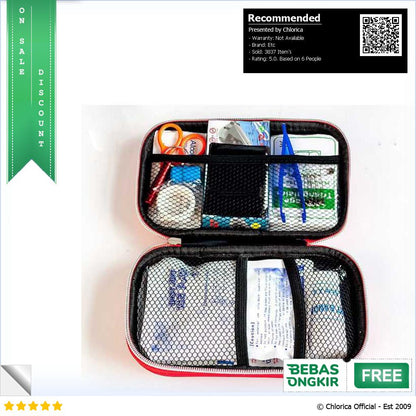 FervorFox Set Perlengkapan P3K First Aid Kit 18 in 1 B33158