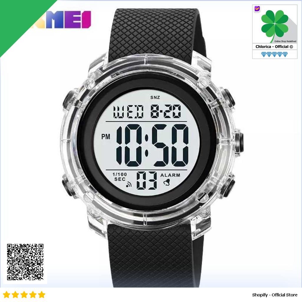 SKMEI Jam Tangan Pria Digital Sport Watch Alarm Waterproof LED Light 1996