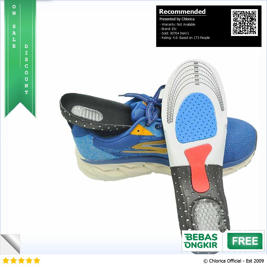 Insole Sepatu Alas Kaki Orthopedic Shock Absorb Gel Orthotic Arch ZYD17