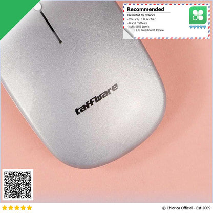 Taffware Silent Mouse Wireless 2.4G Rechargeable HS 09