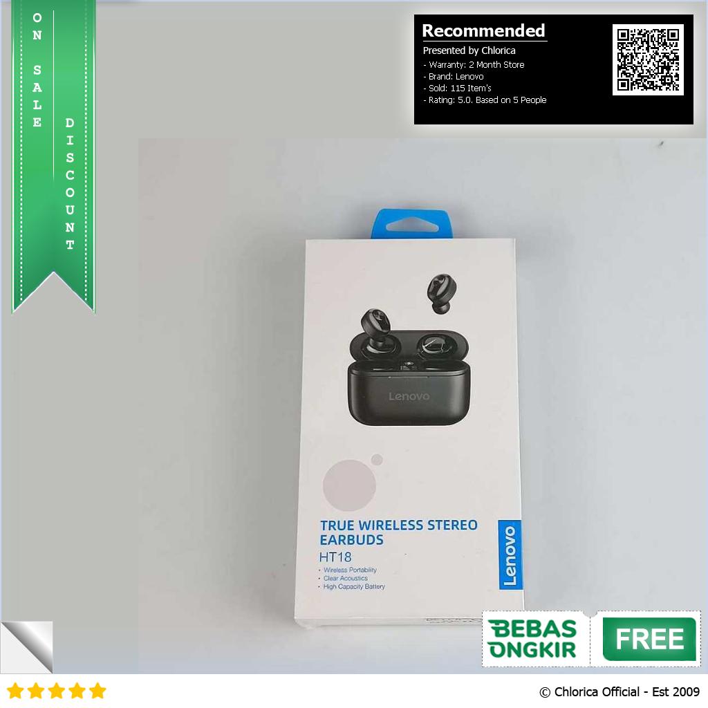 Lenovo TWS Earphone True Wireless Bluetooth 5.0 Charging Dock HT18