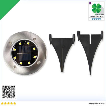 TaffLED Lampu Taman Hias Tanam Ground Light Solar Waterproof 8 LED CL 022