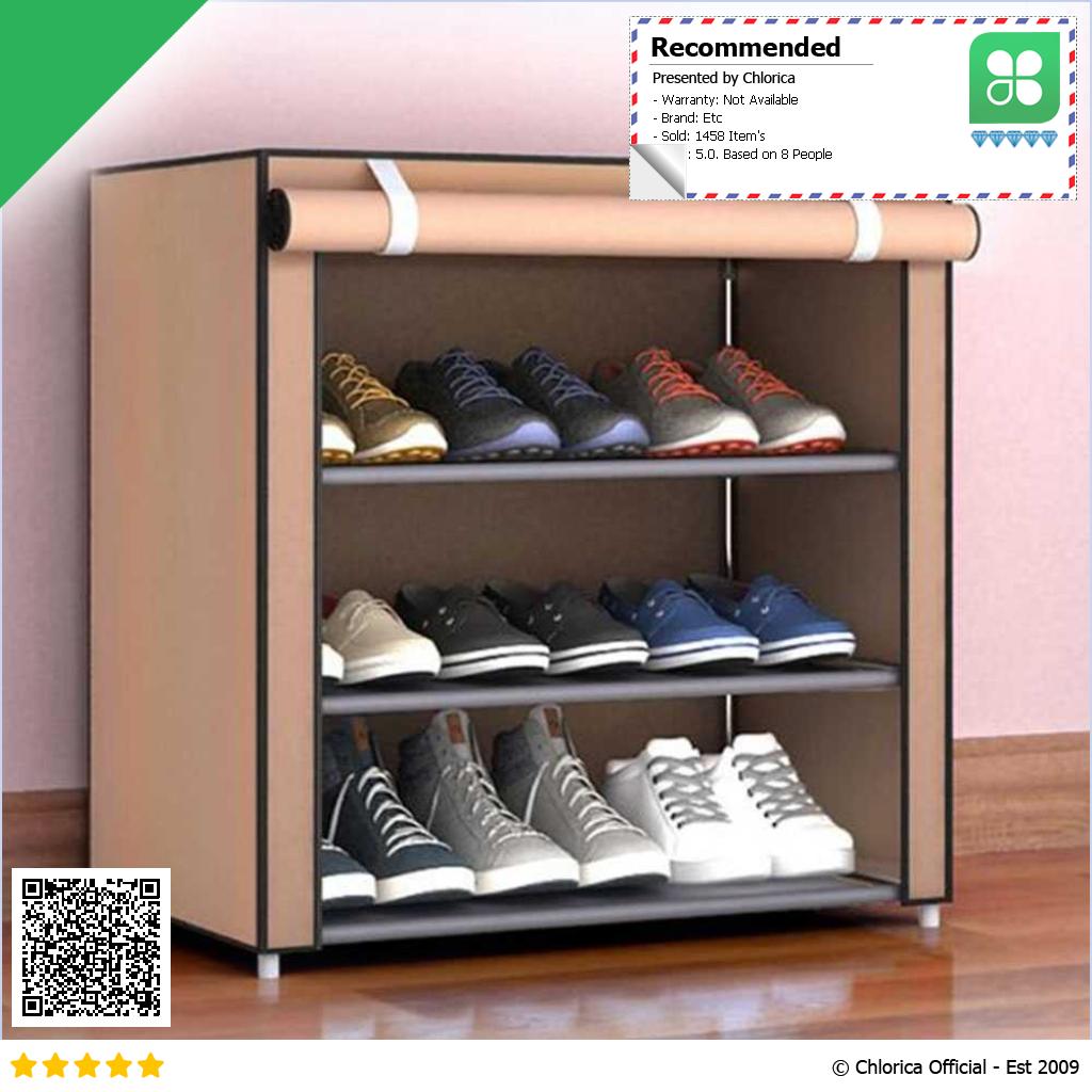 BKZ Rak Sepatu Sandal Multilayer Shoe Rack Cloth Storage F10