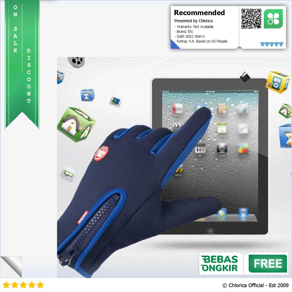 HKXY Sarung Tangan Motor Sepeda Anti Slip Touchscreen Gloves 1 Pair