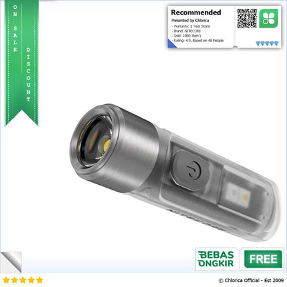 NITECORE TIKI Mini Senter OSRAM P8 LED 300 Lumens