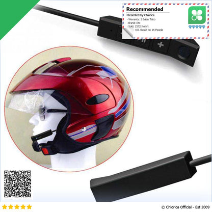 Vnetphone Headset Bluetooth Helm Motorcycle Anti Interference BT8