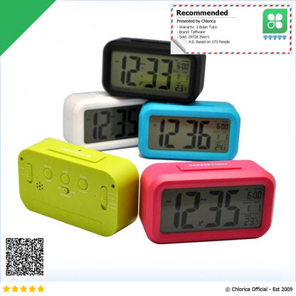 Taffware Fanju Jam LCD Digital Clock with Alarm JP9901