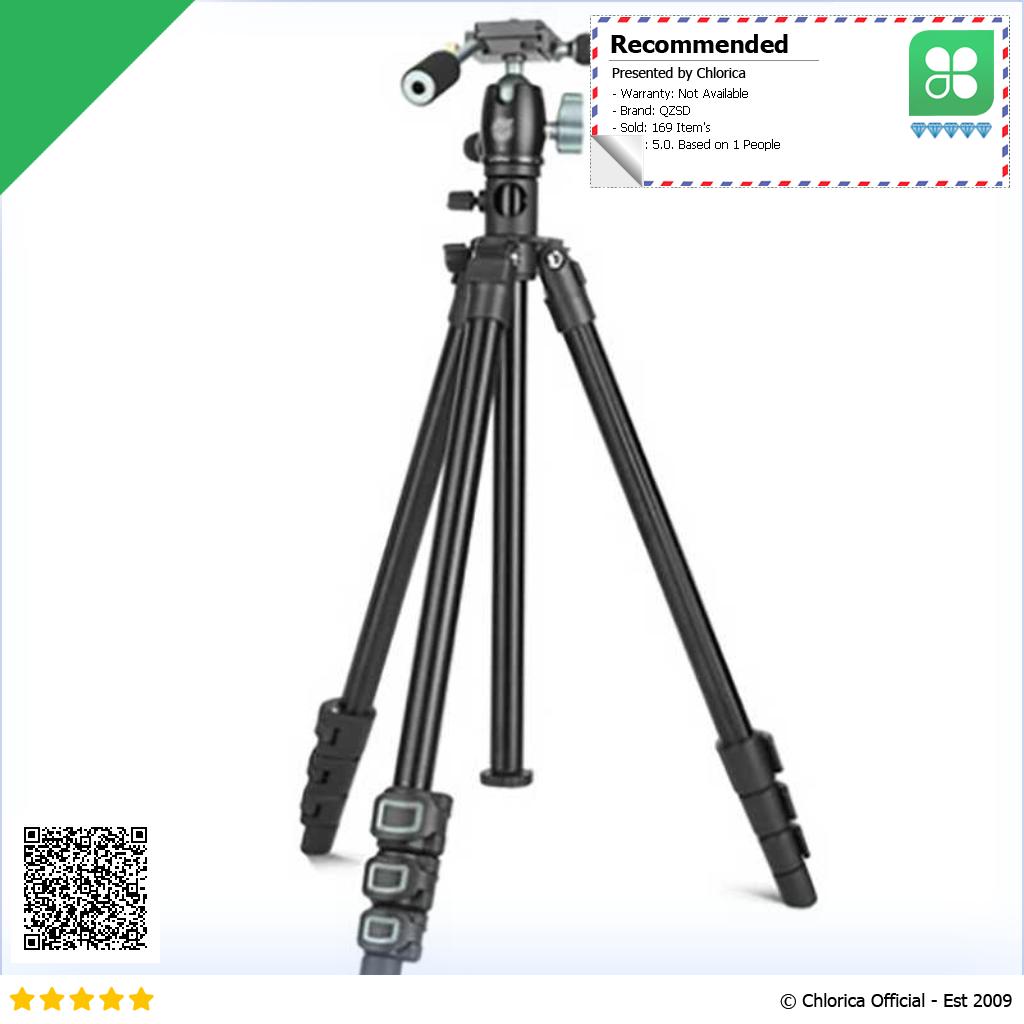 QZSD Tripod Kamera DSLR Lightweight Pan Head Horizontal Mount 1.54M Q 202F