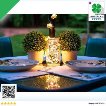 TaffLED Lampu Hias String Lights Waterproof 100 LED with Solar Panel M071