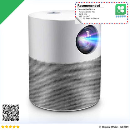 AUN Proyektor Mini Portable Projector Android 9.0 1080P 4000lm ET40S