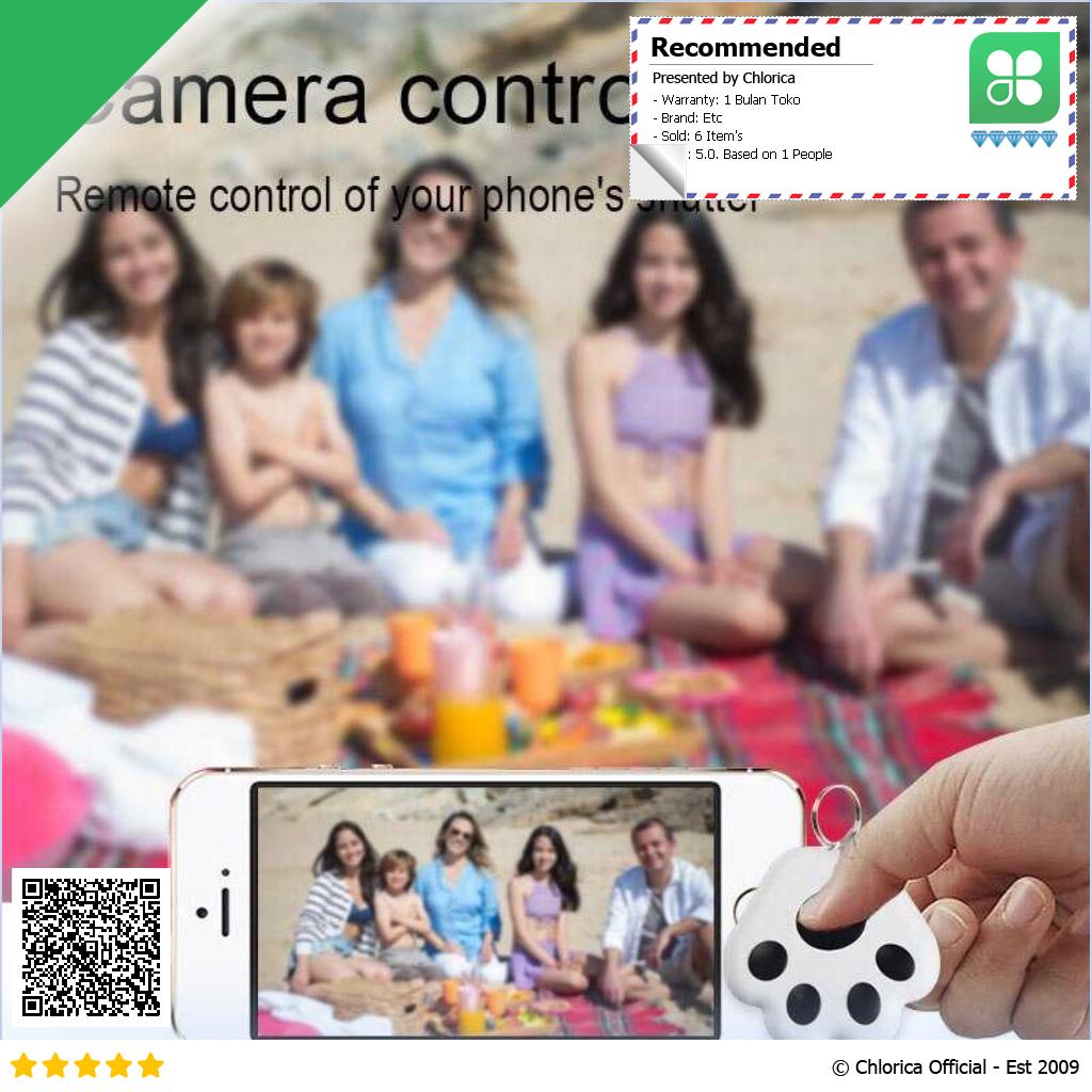 MOONBIFFY Alarm Remote Bluetooth Two Way Multifunction Camera Shutter YDT 001