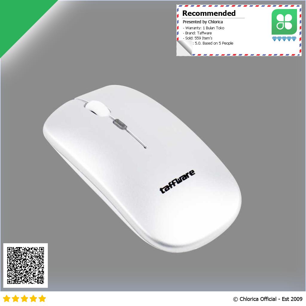 Taffware Optical Wireless Mouse Silent Click RGB 2.4GHz Bluetooth 5.0 E1300