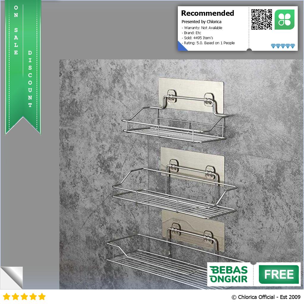 WAIIHA Rak Gantung Kamar Mandi Bathroom Organizer Rack Stainless Steel W21