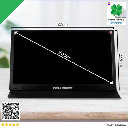 Taffware Portable Monitor FHD 15.6 Inch 1080p with Touchscreen