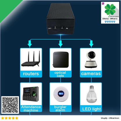 Smart Portable Mini UPS Power Supply Backup 5V 2A 14.8 WH UPS502A