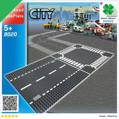 KACUU Base Plate Jalan Raya LEGO Building Blocks Road 25.6x25.6cm KA EN 213