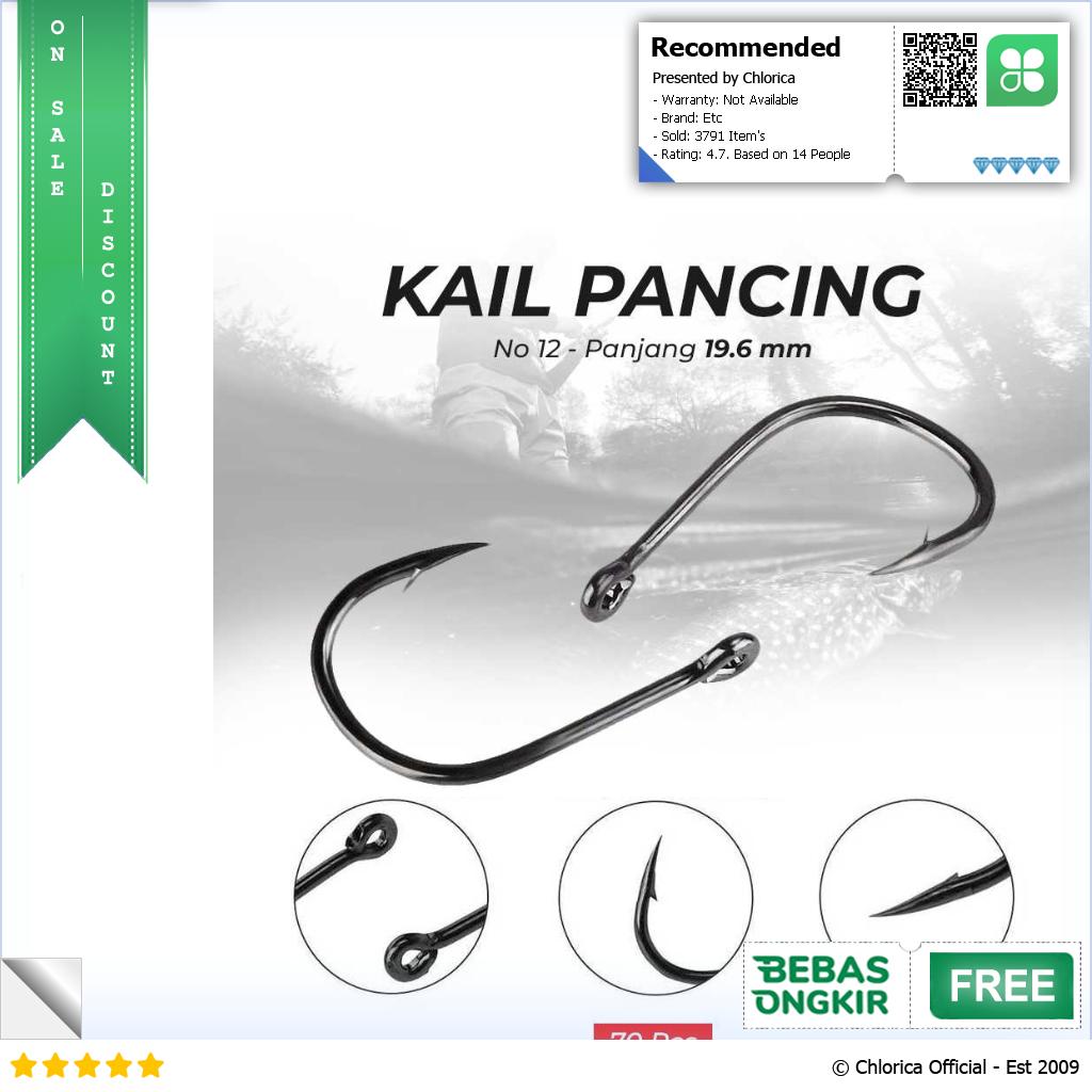 ISEAMA Kail Pancing Ikan Fishing Hook Barbed Carp Tackle IS300