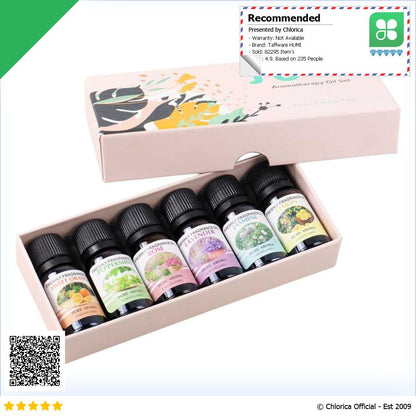 Taffware HUMI Pure Essential Oil Minyak Aromatherapy 6 in 1 10ml RHJY