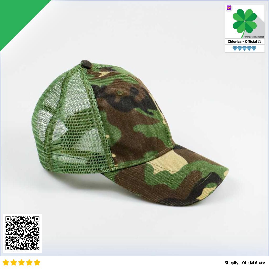 Rhodey Topi Trucker Jaring Mesh Hat Army Camouflage S8R