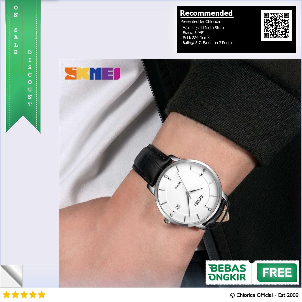 SKMEI Jam Tangan Analog Pria Strap Kulit 1801