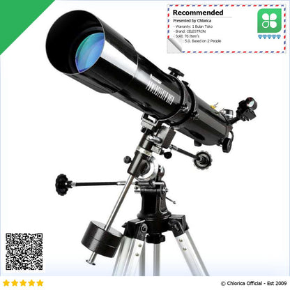 CELESTRON Powerseeker Astronomical Telescope Teropong 80mm 80EQ