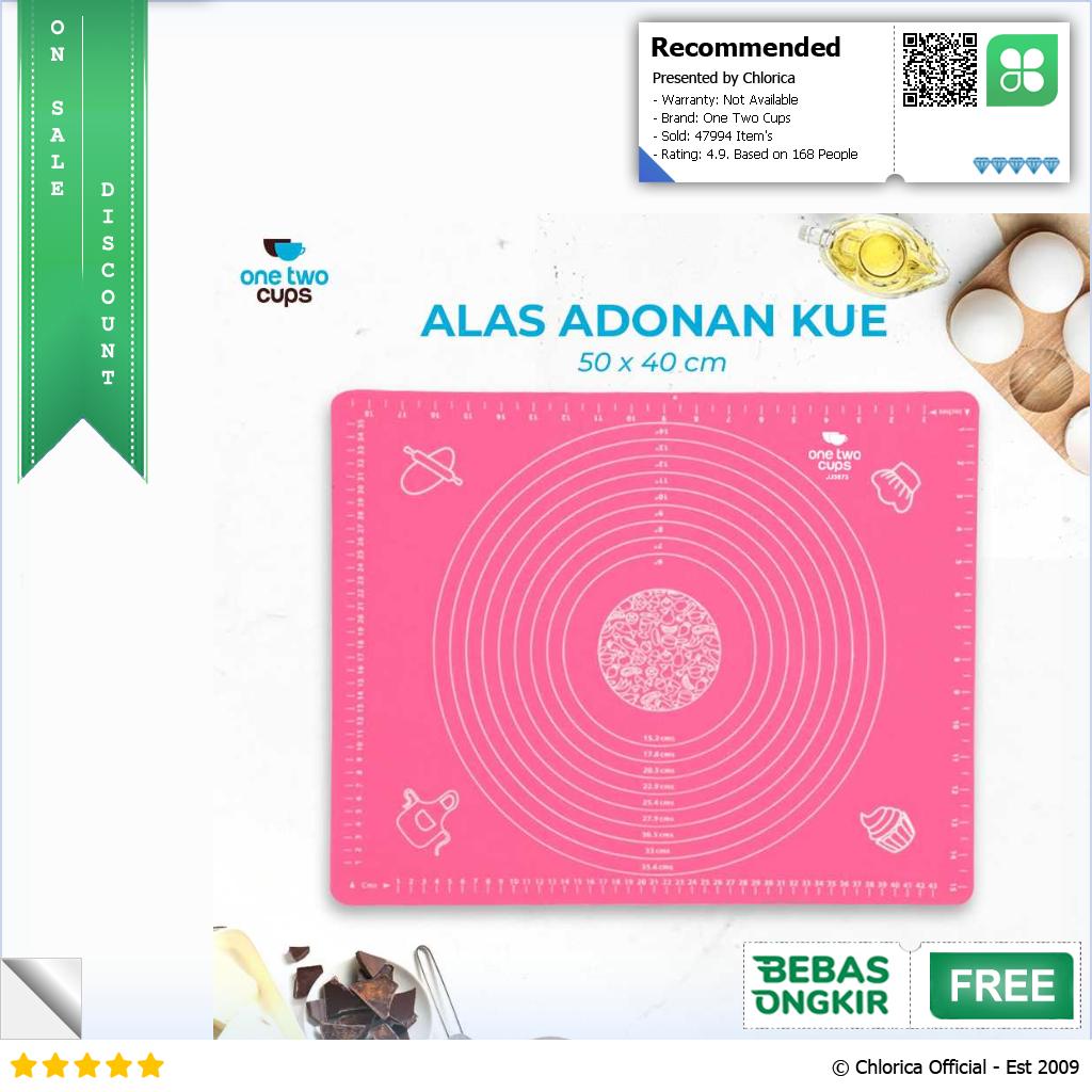 One Two Cups Mat Alas Adonan Kue Fondant Silikon JJ3873