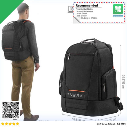 EVERKI ContemPRO 117 Tas Ransel Laptop Backpack 18.4 Inch EKP117B