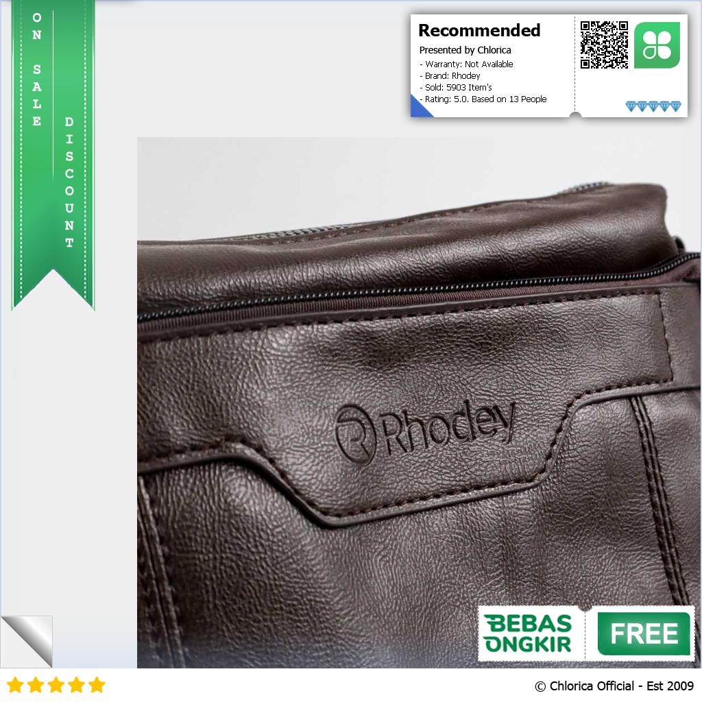 Rhodey Tas Selempang Pria Messenger Bag PU Leather dengan Dompet 15036