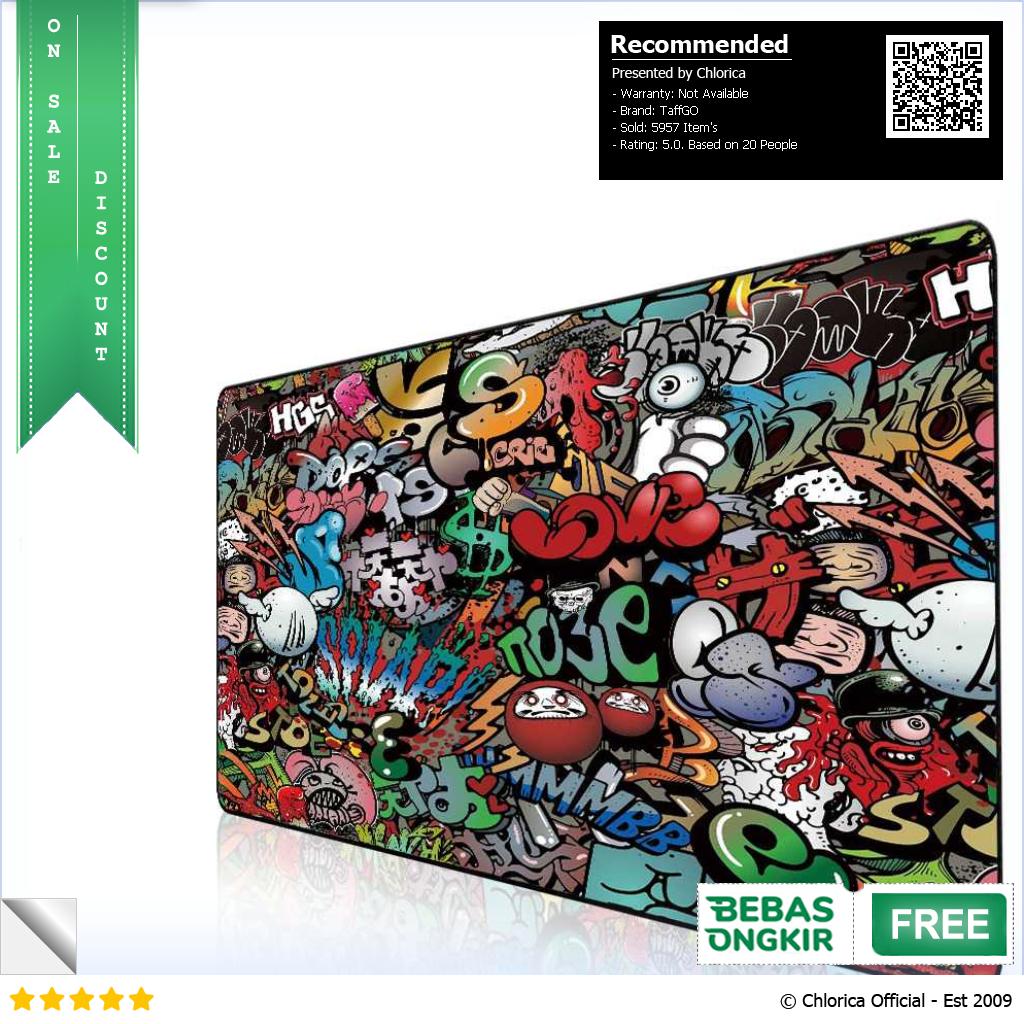 TaffGO Gaming Mouse Pad Street Grafitti Desk Mat EI25