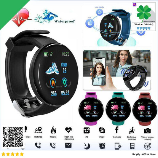 SKMEI Smartwatch Sport Fitness Tracker Heart Rate Blood Oxygen D18