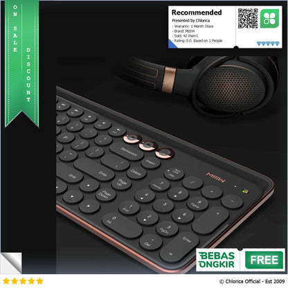 MIIIW Wireless Bluetooth Dual Mode Keyboard 104 Keys 2.4GHz MWBK01