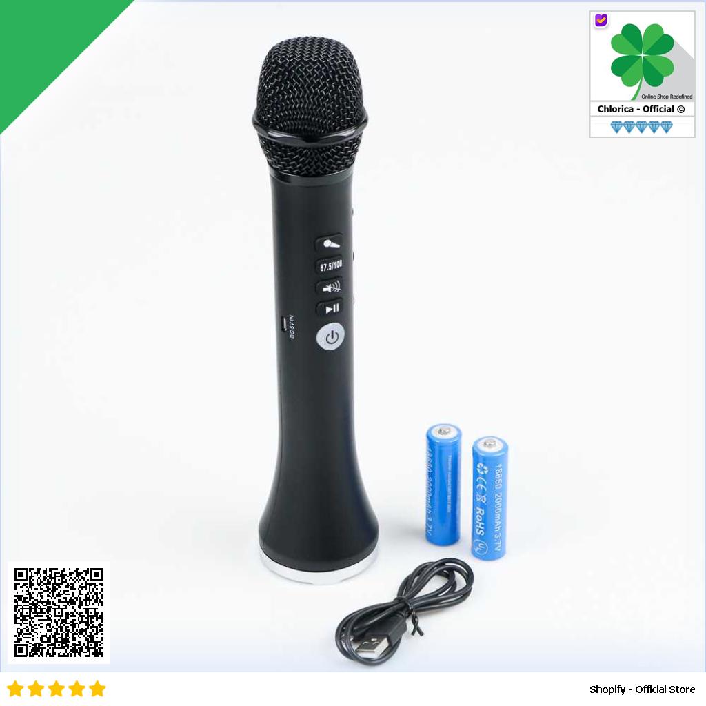 Lewinner Mikrofon Karaoke Wireless Bluetooth Speaker Portable L 698