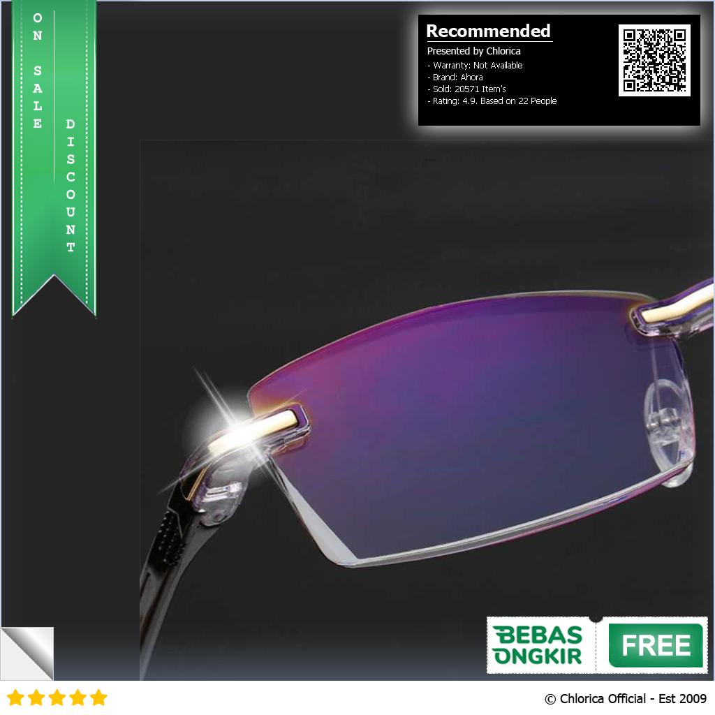 Ahora Kacamata Baca Rabun Dekat Frameless Anti Blue Light Glasses 641