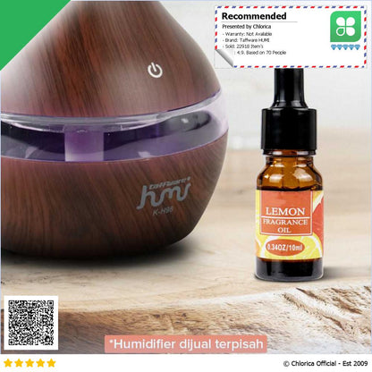 Taffware HUMI Pure Essential Oils Fragrance Minyak Aromatherapy 10ml RH 25