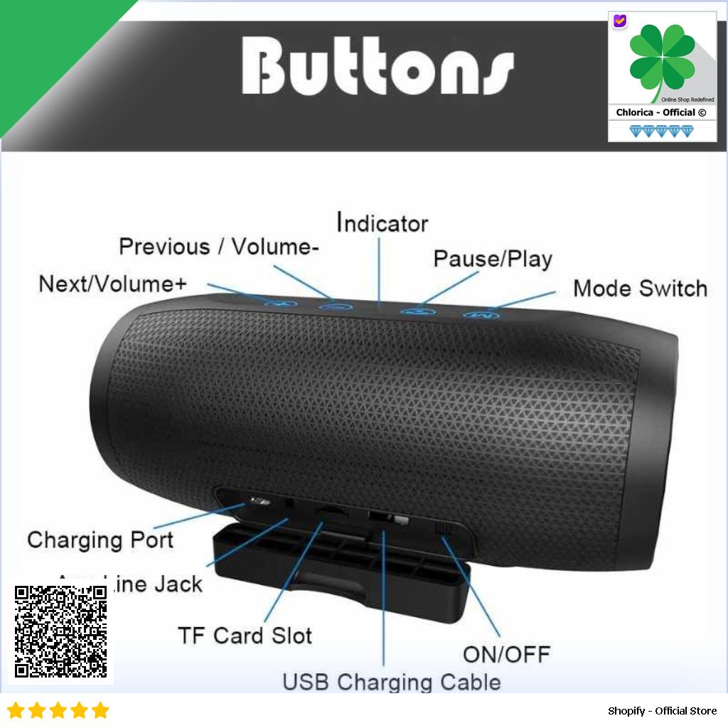 ZEALOT Bluetooth 4.2 Speaker Portable Sound 10W with Powerbank 4000mAh S16