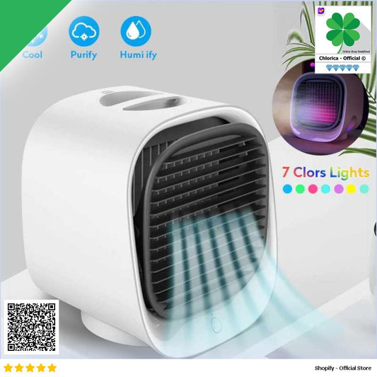 Filterhualv Air Cooler Mini Fan AC Kipas Penyejuk Ruangan 300ml M201